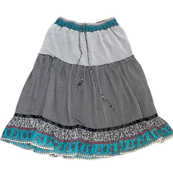 Cirana Skirt Long Maxi Floral Paisley Polkadot Plus 2X - Picture 1 of 4